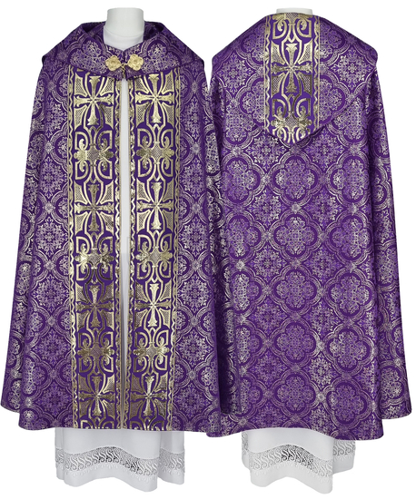 Gotische Rauchmantel mit Stola 008