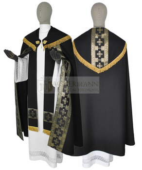 Gotische Rauchmantel mit Stola 017