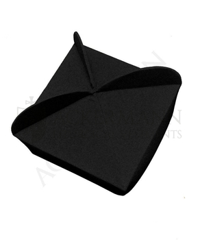 Schwarzes Birett mit 3 Hörnern