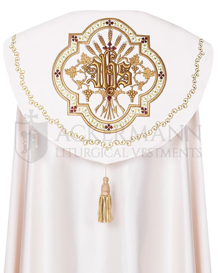 Gotische Rauchmantel mit Stola 004