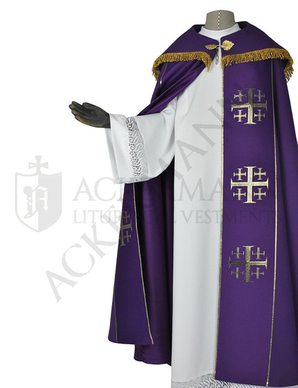 Gotische Rauchmantel mit Stola 009