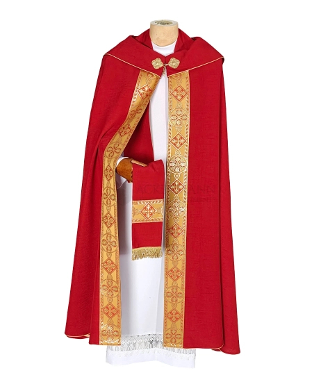 Gotische Rauchmantel mit Stola #114