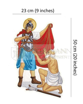 Gestickte Applikation