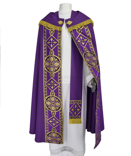 Gotische Rauchmantel mit Stola 013