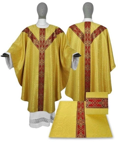 Gotische Kasel und Bursa, Kelchvelum 