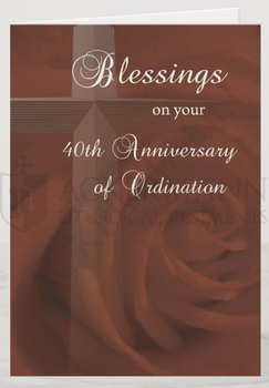 Gift card for the 40th anniversary of Ordination