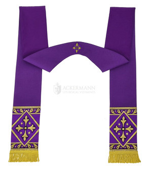 Gotische Rauchmantel mit Stola 013