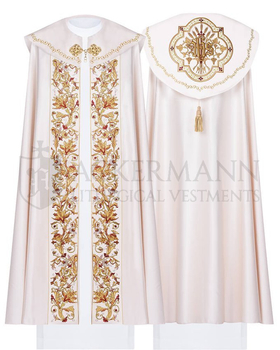 Gotische Rauchmantel mit Stola 004