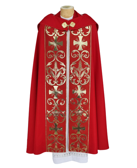 Gotische Rauchmantel mit Stola 027