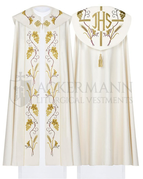 Gotische Rauchmantel mit Stola 001