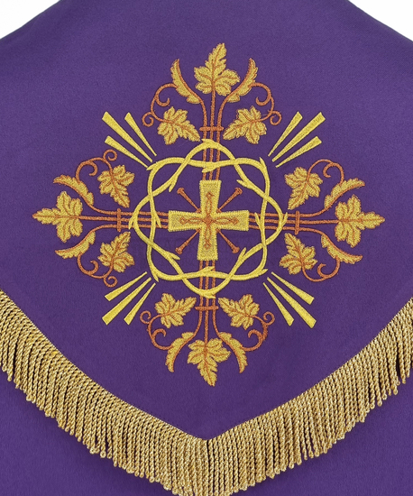 Gotische Rauchmantel mit Stola 5348