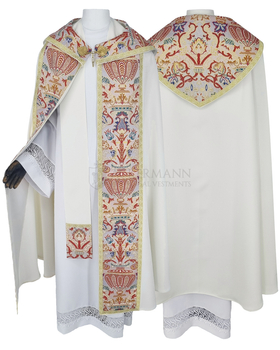 Gotische Rauchmantel mit Stola 115