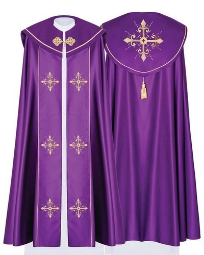 Gotische Rauchmantel mit Stola 024