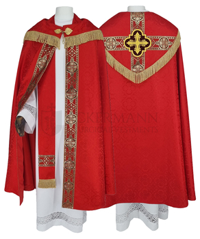 Gotische Rauchmantel mit Stola 113