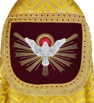 Römische Pluviale mit gesticktem Heiligen Geist für Pfingsten #326