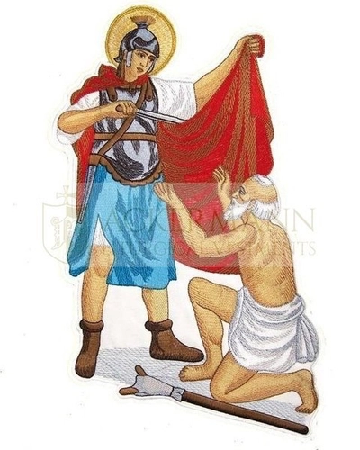 Gestickte Applikation