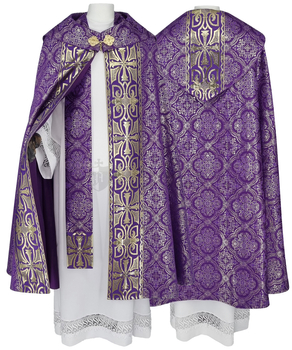 Gotische Rauchmantel mit Stola 008