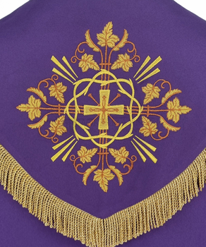 Gotische Rauchmantel mit Stola 5348