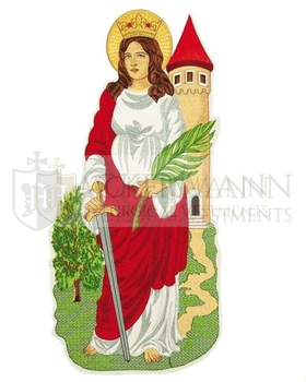 Gestickte Applikation