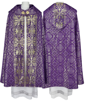 Gotische Rauchmantel mit Stola 008