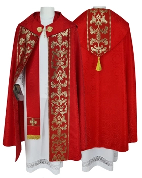 Gotische Rauchmantel mit Stola  020