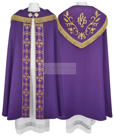 Gotische Rauchmantel mit Stola 5341
