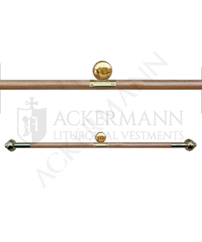 Wood Hanger with brass finish for Banners (J)
