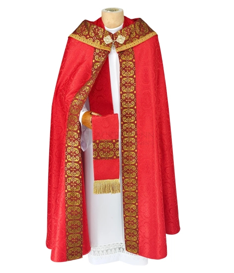 Gotische Rauchmantel mit Stola C8