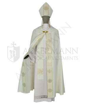 Gotische Rauchmantel mit Stola und mitra103