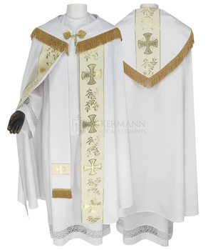 Gotische Rauchmantel mit Stola 006