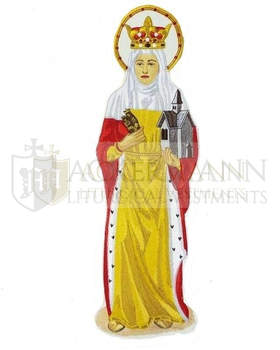 Gestickte Applikation