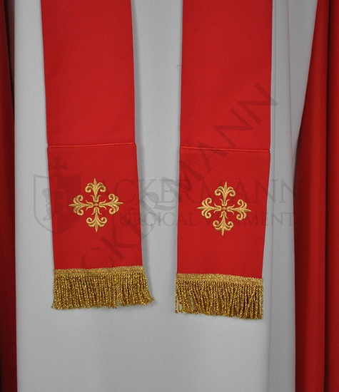 Gotische Rauchmantel mit Stola 013