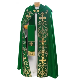 Gotische Rauchmantel mit Stola 027