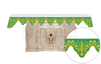 Altar cloth embroidered