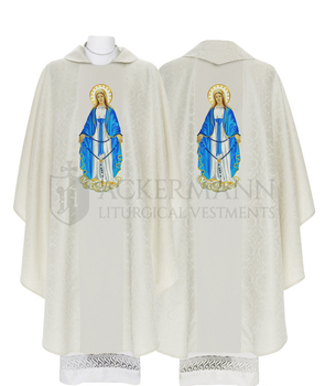 Gotische Kasel "Unsere Liebe Frau vom Rosenkranz"