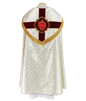 Gotische Rauchmantel mit Stola Heiliges Herz Jesu #6491