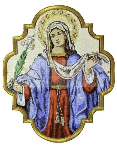 Gestickte Applikation