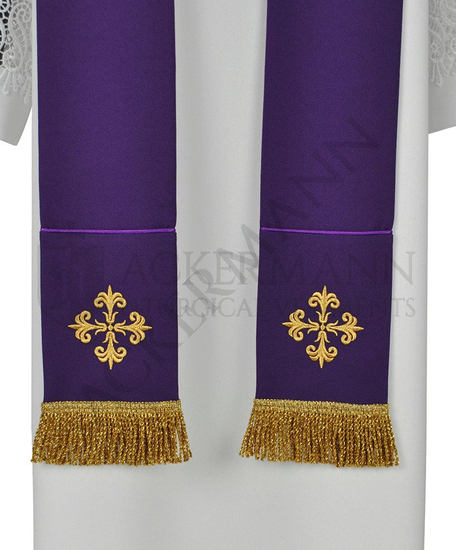 Gotische Rauchmantel mit Stola 009