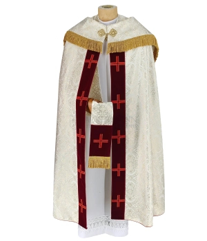 Gotische Rauchmantel mit Stola Heiliges Herz Jesu #6491