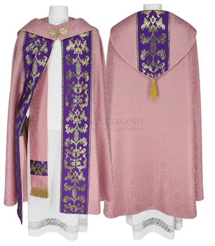 Gotische Rauchmantel mit Stola  020