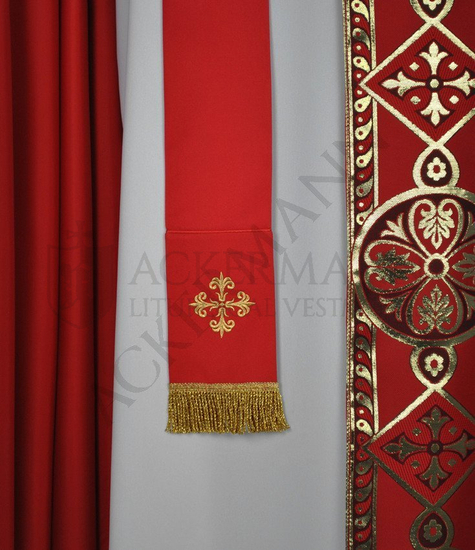 Gotische Rauchmantel mit Stola 013