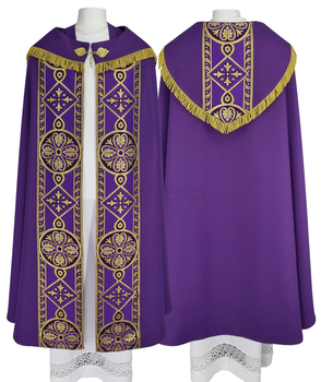 Gotische Rauchmantel mit Stola 013