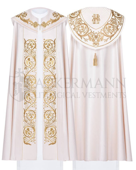 Gotische Rauchmantel mit Stola 009