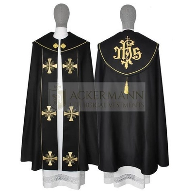 Gotische Rauchmantel mit Stola 021