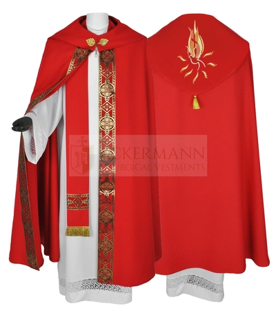 Gotische Rauchmantel mit Stola 113