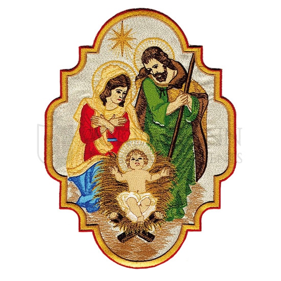 Embroidered Applique  "Holy Family"