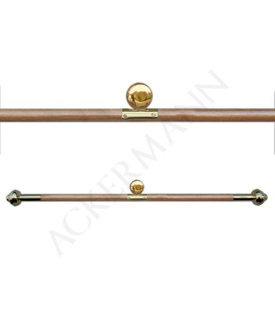 Wood Hanger with brass finish for Banners (J)