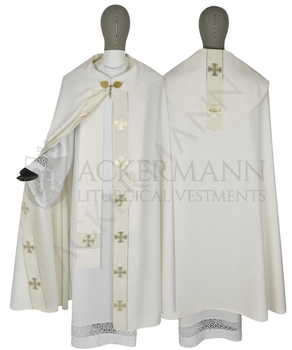 Set von Gotische Rauchmantel und Gotische Kasel "Malteserkreuze" #104