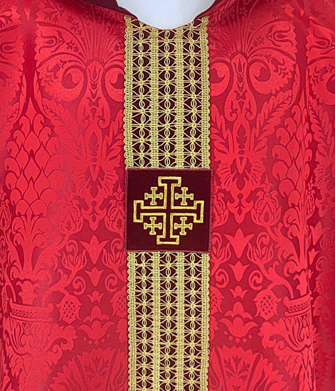 Gotische Kasel mit passender Stola - Messgewänder 5009