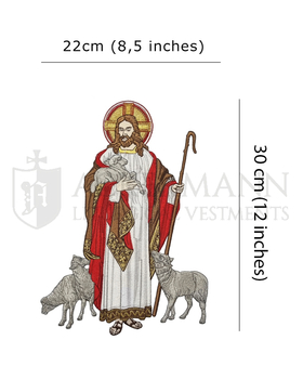 Gestickte Applique Guter Hirte